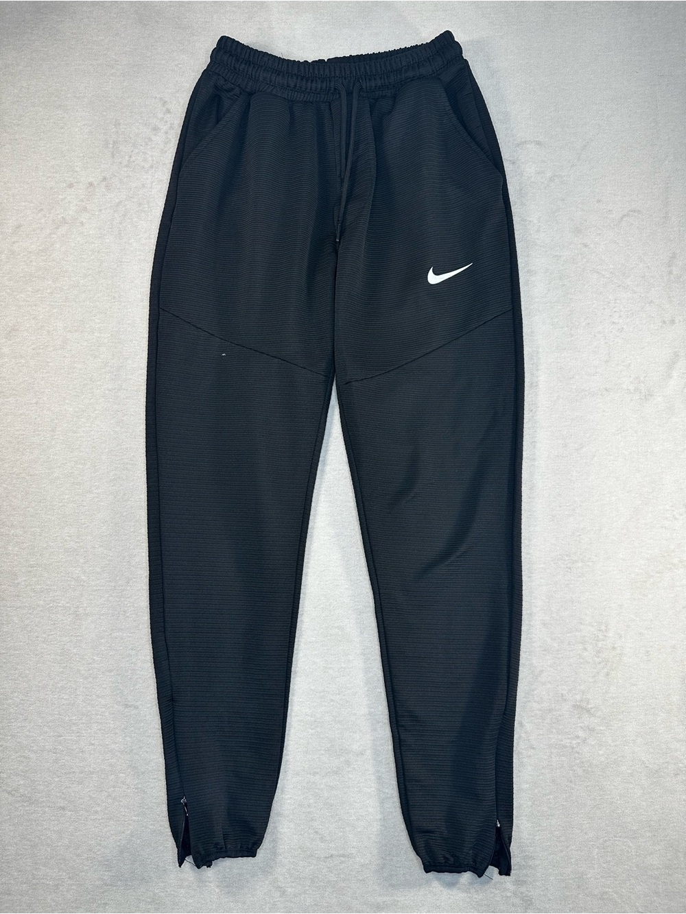 Nike Black Youth Performance Joggers with White Swoosh